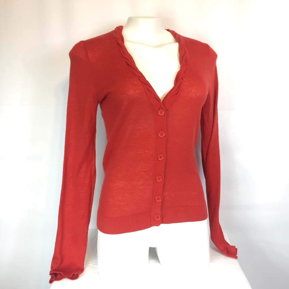 Sparrow from Anthropologie braided edge cardigan